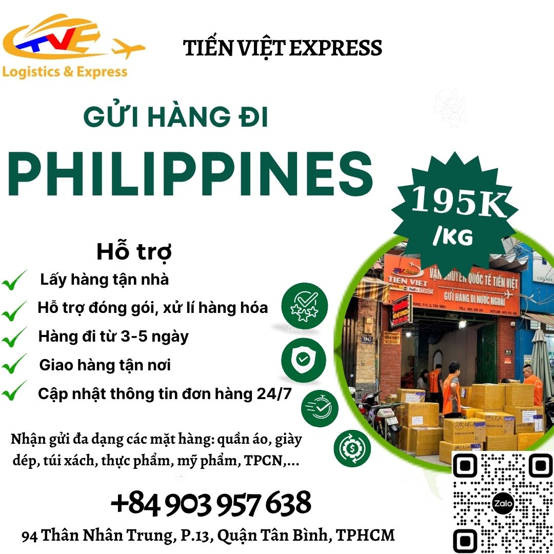 Gửi hàng đi Philippines - Tiến Việt Express